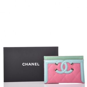 Chanel Filigree Card Holder